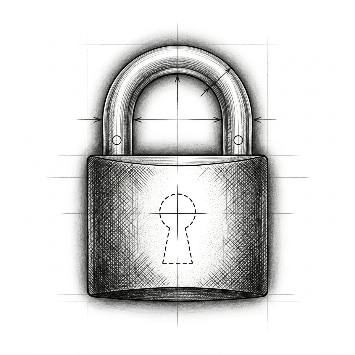 Lock with no keyhole