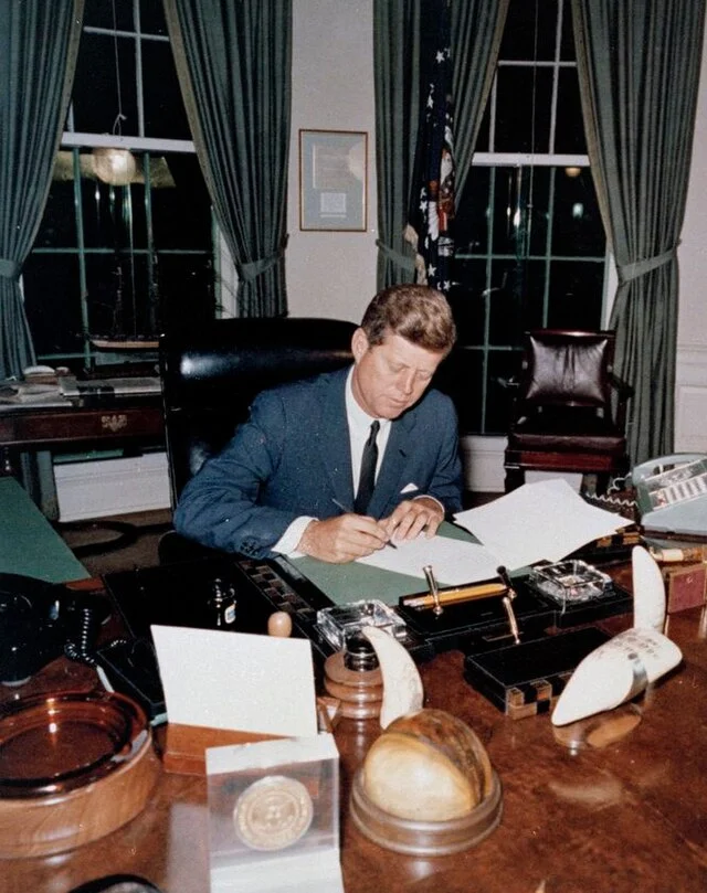 President Kennedy signing the Interest Equalization Tax, 1963