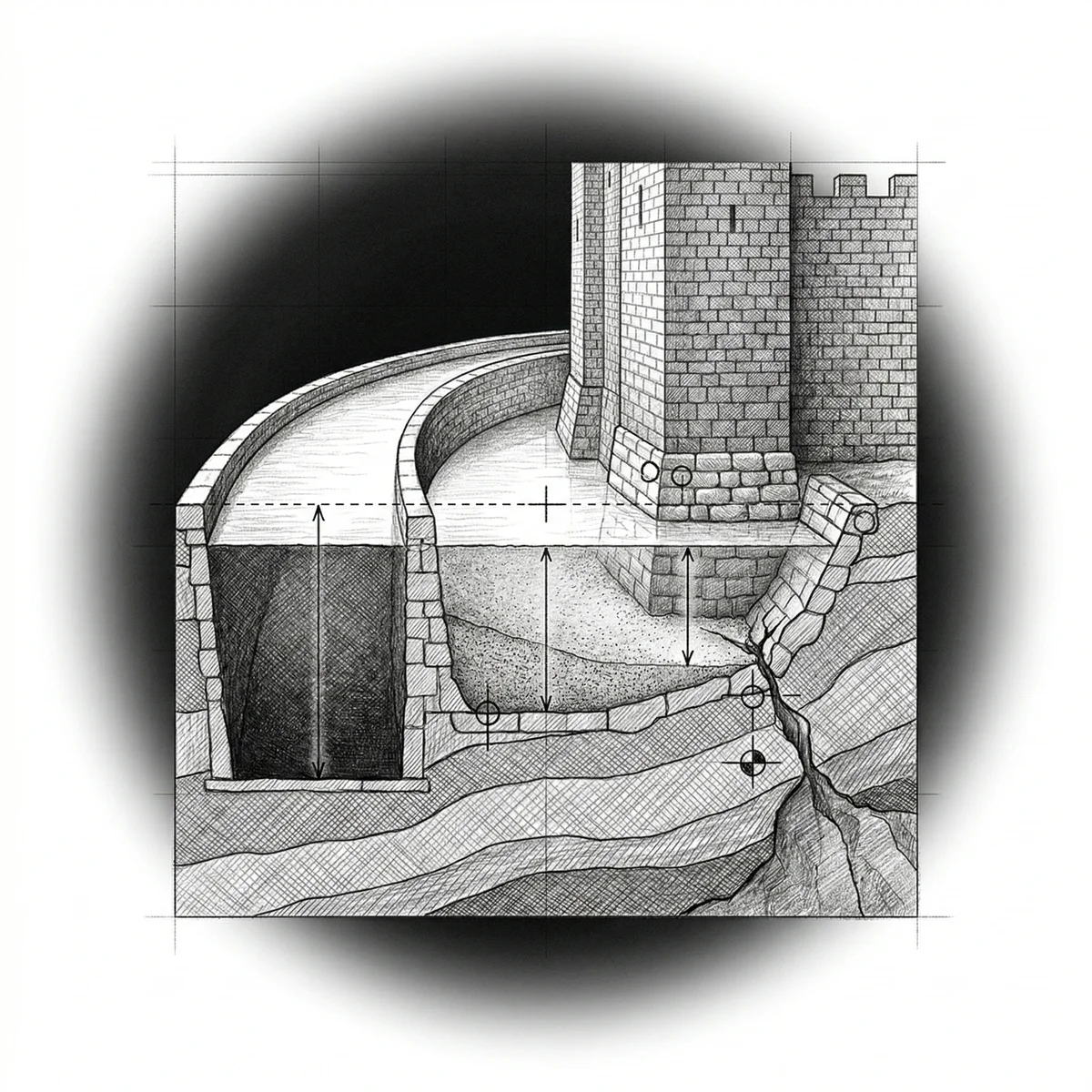 The Moat Audit &ndash; Castle cross-section revealing uneven moat depth